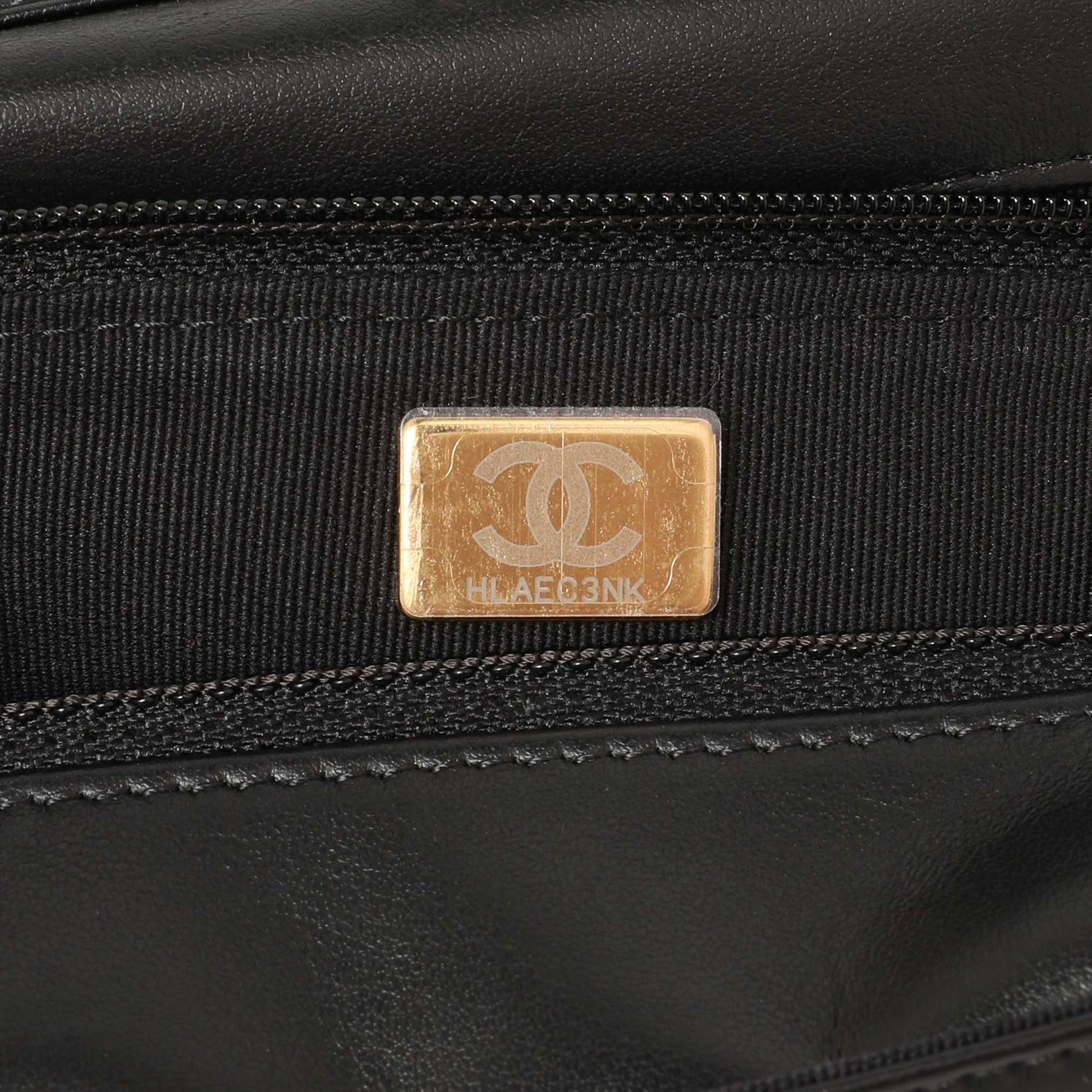 Exclusive Chanel Black Quilted Caviar Boy Wallet On Chain WOC — Alternate View 7