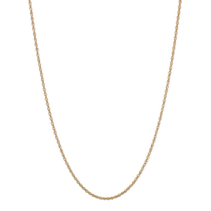 Exclusive 14K Yellow Gold Rope Chain — Front View