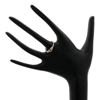 Exclusive David Yurman 18K Rose Gold Diamond Petite Buckle Ring — Back View
