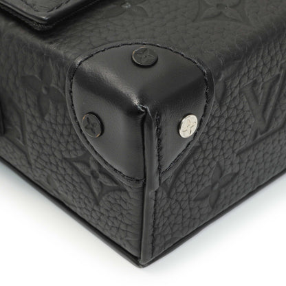 Exclusive Louis Vuitton Black Taurillon Monogram Steamer Wearable Wallet — Top View