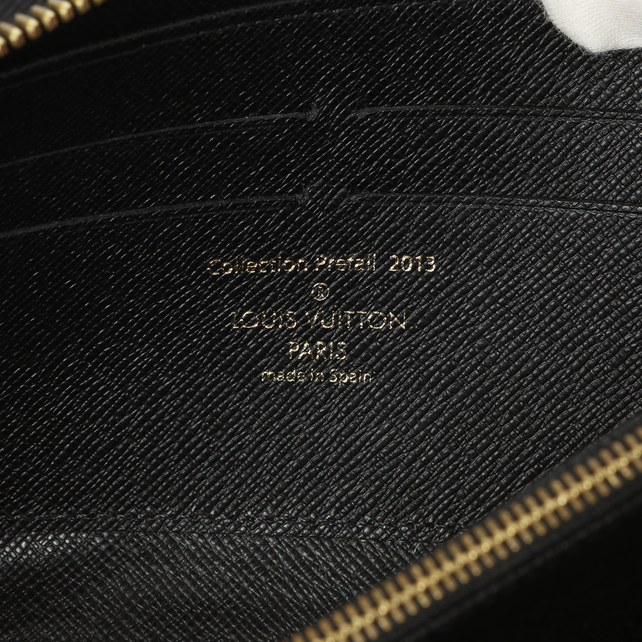 Exclusive Louis Vuitton Black Damier Paillettes Zippy Wallet — Alternate View 13