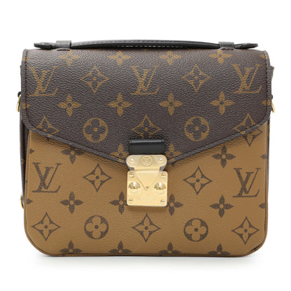 Exclusive Louis Vuitton Reverse Monogram Pochette Metis Backpack — Front View