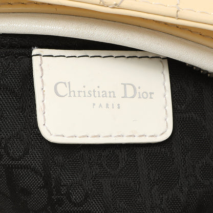 Exclusive Christian Dior Ivory Patent Cannage Medium Lady Dior — Alternate View 8
