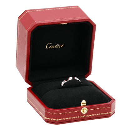 Exclusive Cartier 18K White Gold Diamond Love Wedding Band — Top View
