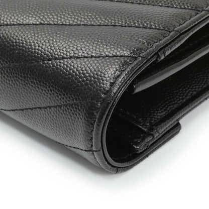 Exclusive Saint Laurent Grain De Poudre Matelasse Chevron Monogram Chain Wallet — Alternate View 9