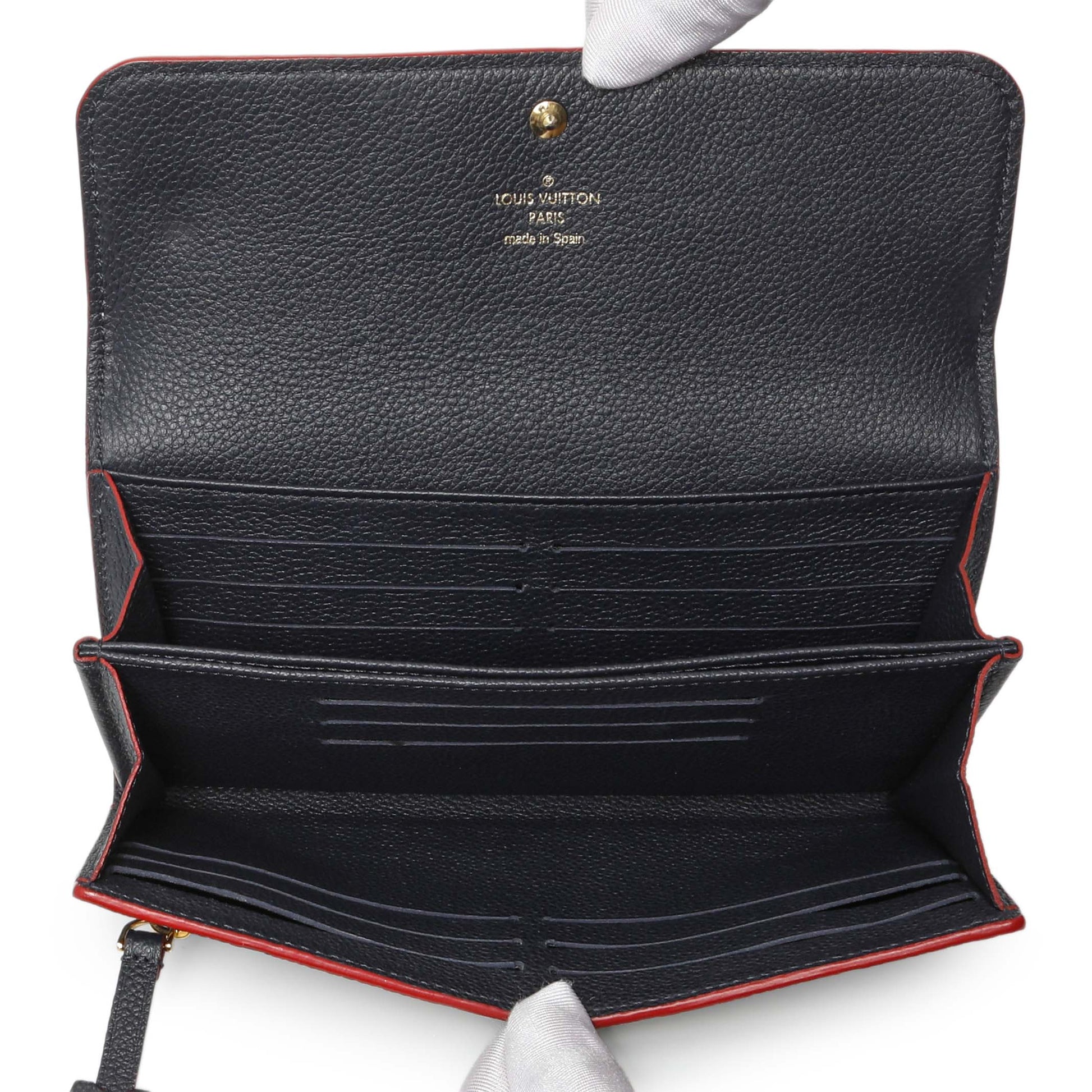 Exclusive Louis Vuitton Marine Rouge Empreinte Pont-Neuf Wallet — Alternate View 8