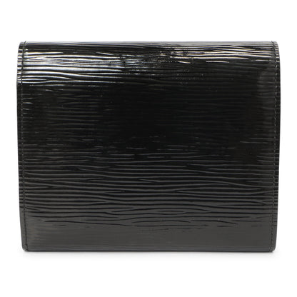 Exclusive Louis Vuitton Black Electric Epi Joey Wallet — Side View