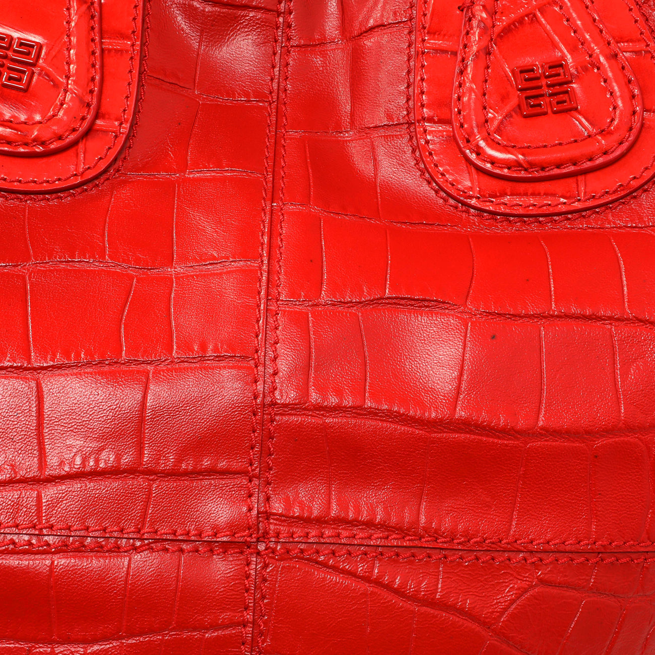 Exclusive Givenchy Red Crocodile Embossed Calfskin North South Nightingale — Alternate View 7