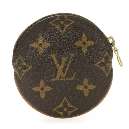 Exclusive Louis Vuitton Monogram Round Coin Purse — Side View
