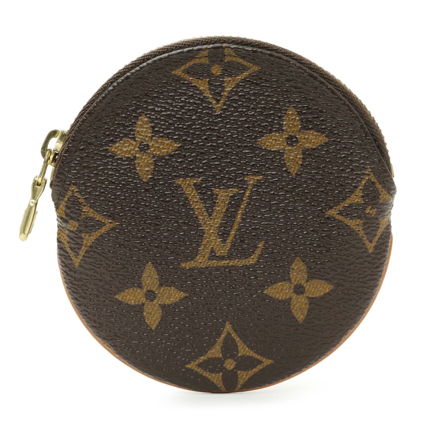 Exclusive Louis Vuitton Monogram Round Coin Purse — Front View