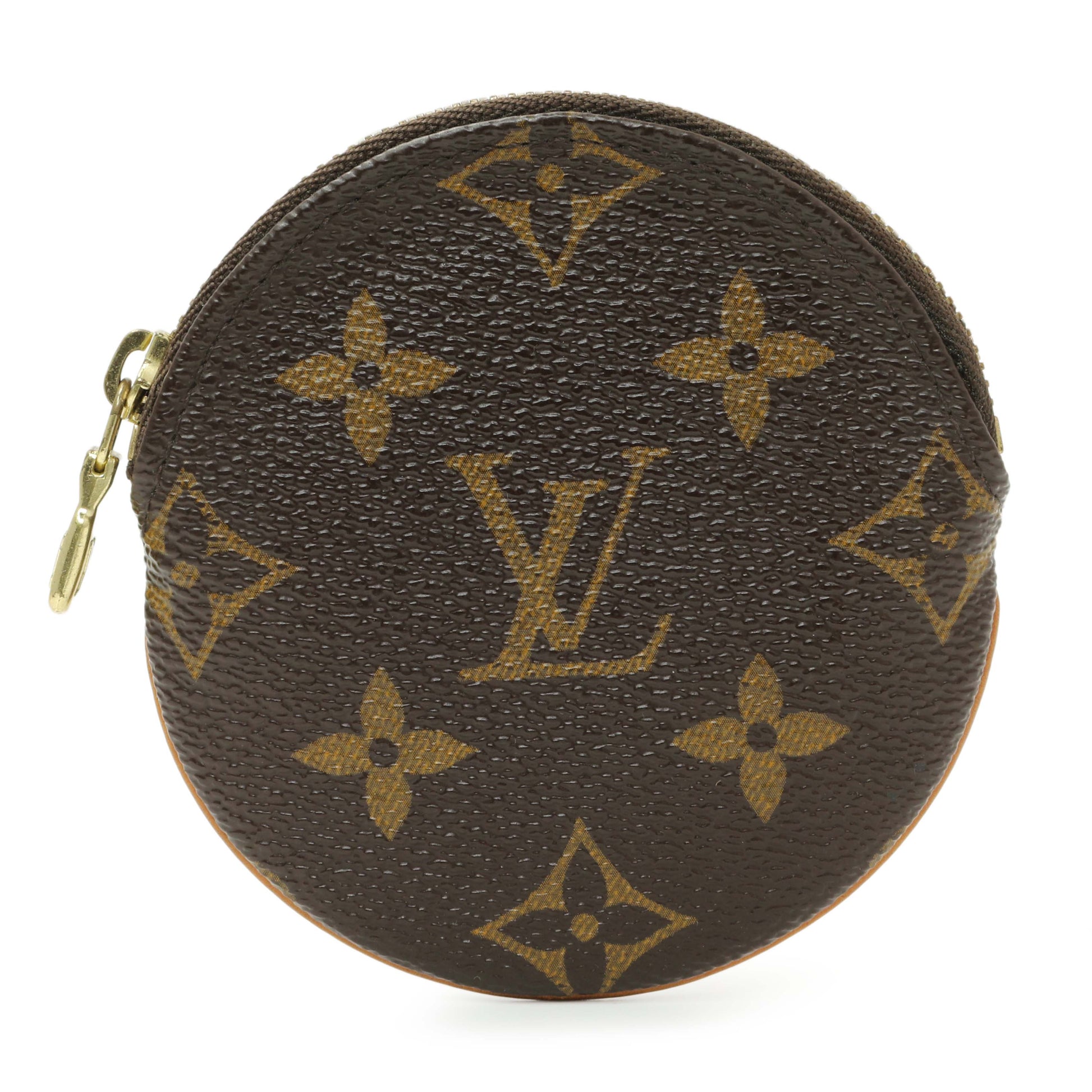 Exclusive Louis Vuitton Monogram Round Coin Purse — Front View
