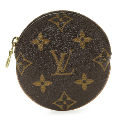 Exclusive Louis Vuitton Monogram Round Coin Purse — Front View
