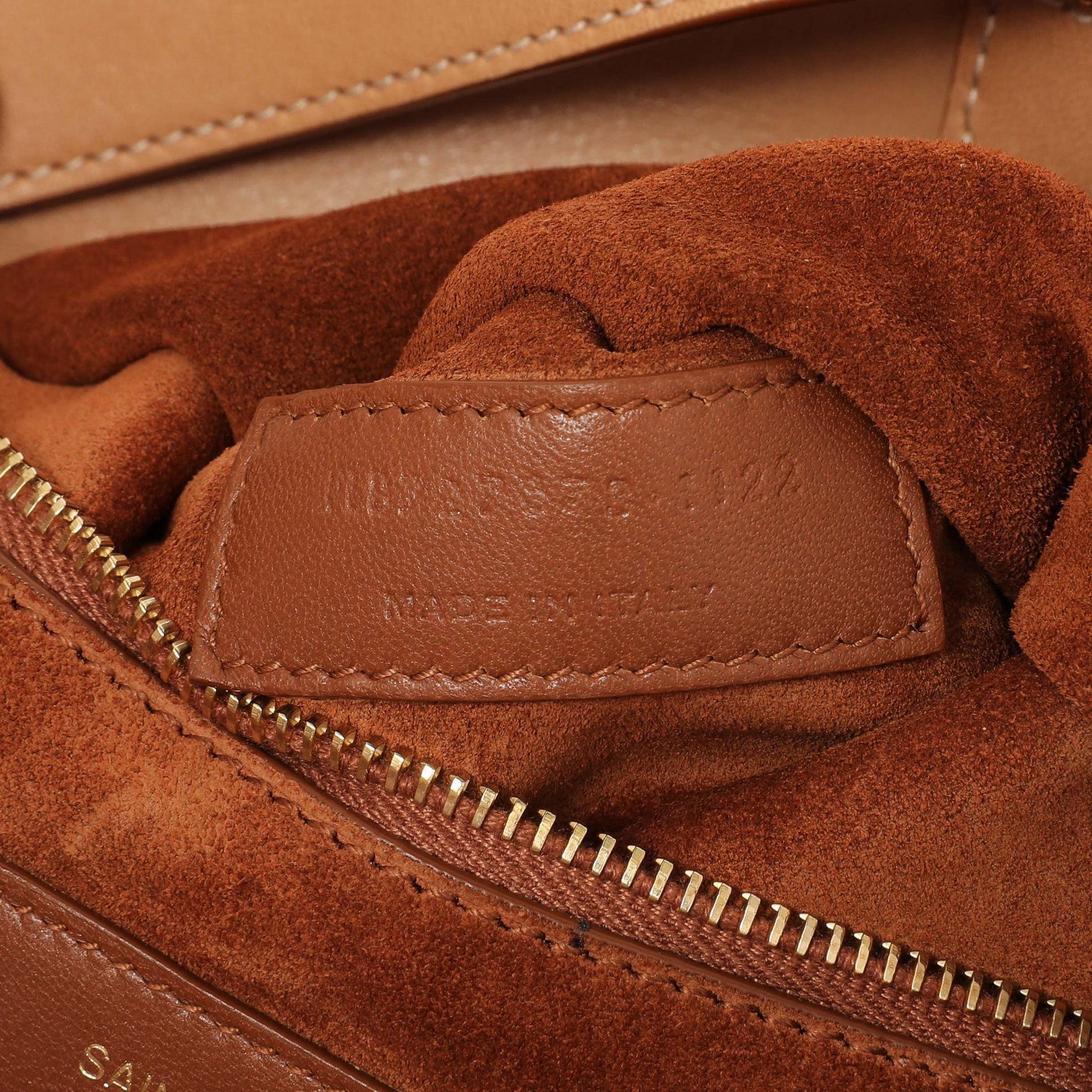 Exclusive Saint Laurent Seau Calfskin Bucket Bag — Lifestyle View