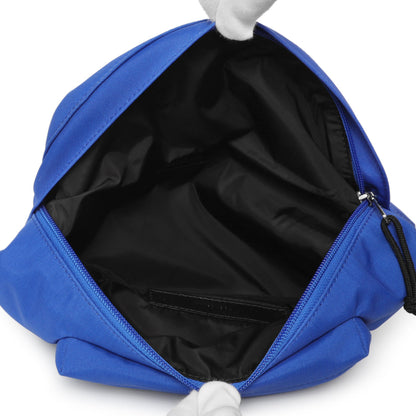 Exclusive Balenciaga Electric Blue Sport Nylon Logo Wheel Belt Bag — Top View
