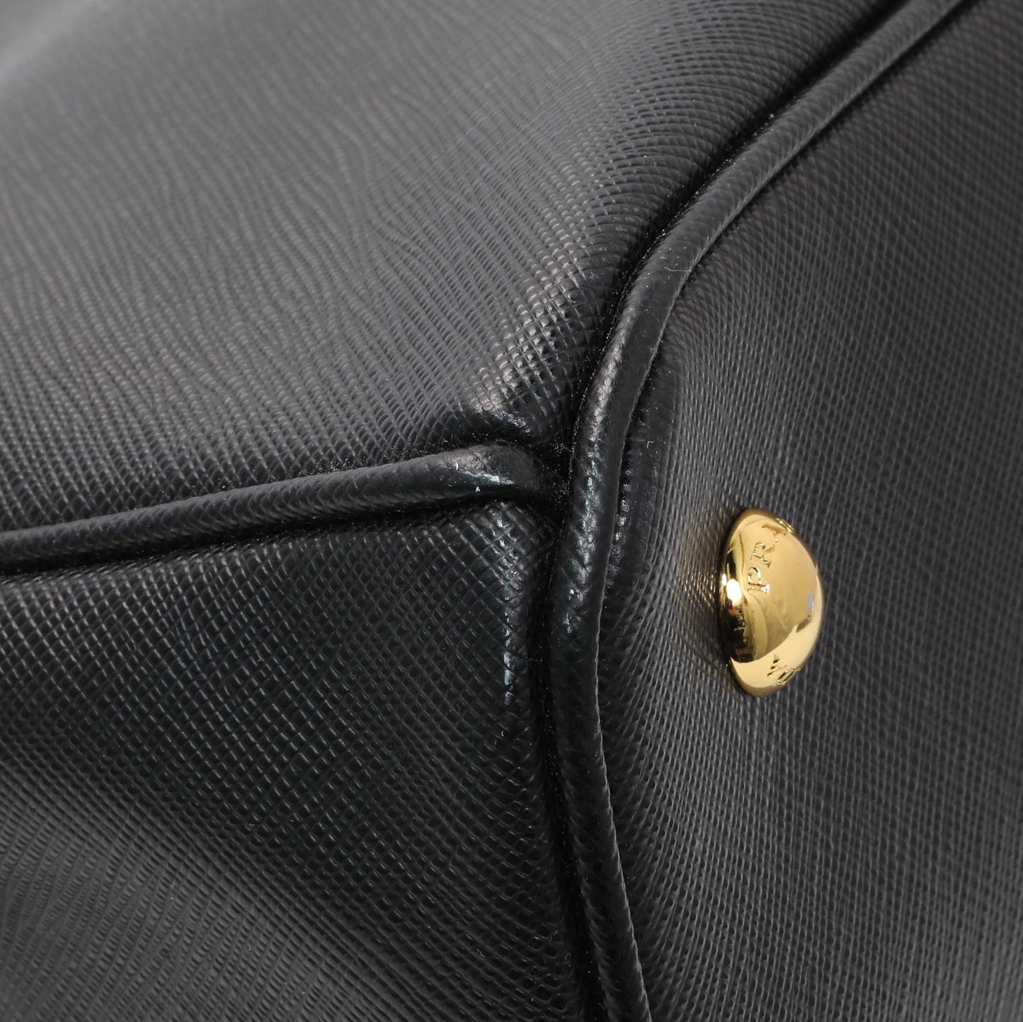 Exclusive Prada Black Saffiano Medium Galleria Double Zip Tote — Lifestyle View