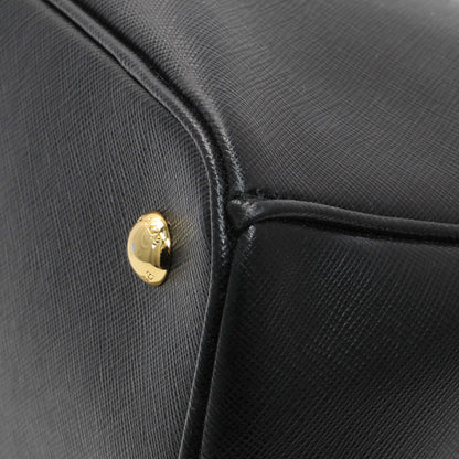 Exclusive Prada Black Saffiano Medium Galleria Double Zip Tote — Alternate View 7