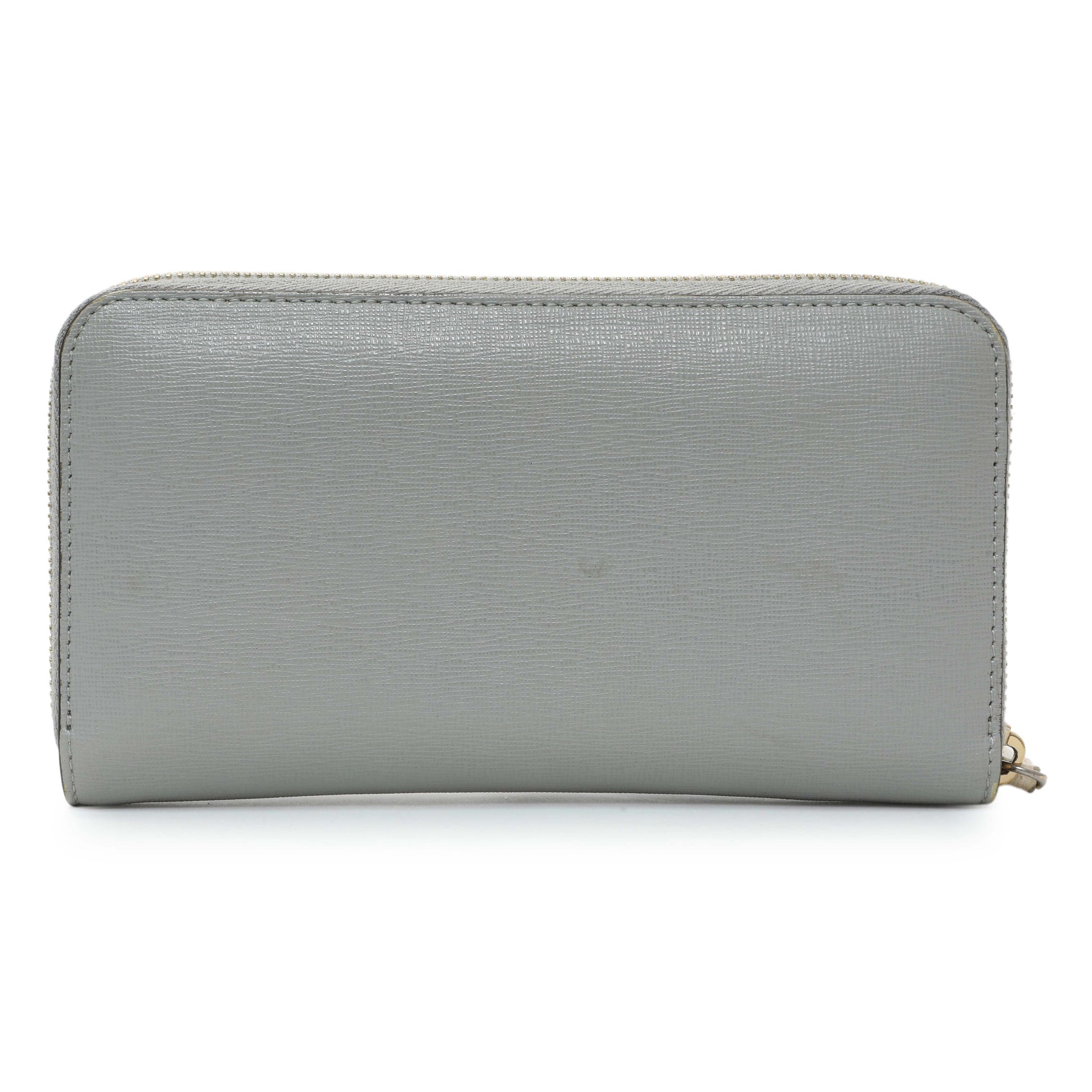 Exclusive Fendi Vitello Elite Monster Eyes Studded Zip Around Wallet — Side View