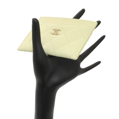 Exclusive Chanel Yellow Quilted Caviar Card Holder — Alternate View 7