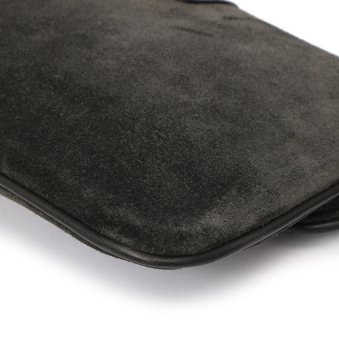 Exclusive Louis Vuitton Black Suede Sofia Coppola Slim Clutch — Alternate View 7