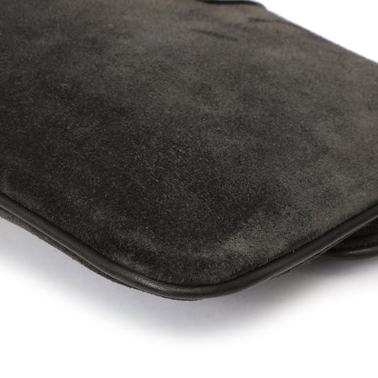 Exclusive Louis Vuitton Black Suede Sofia Coppola Slim Clutch — Alternate View 7