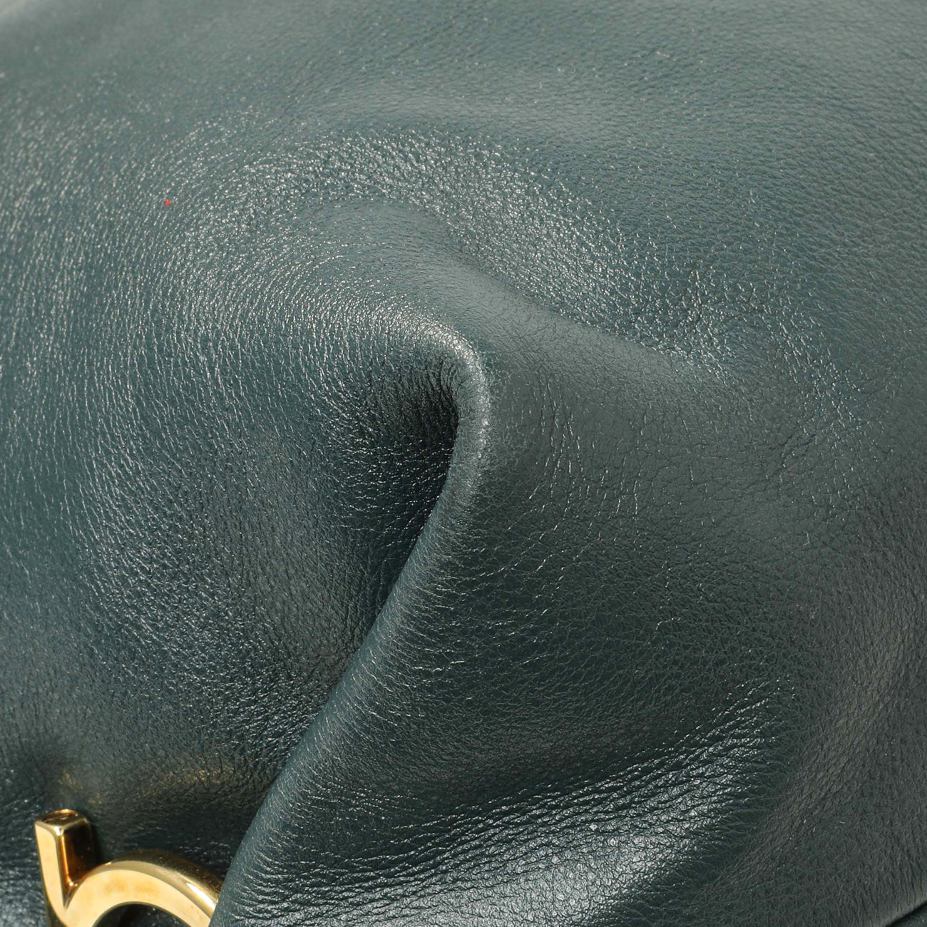Exclusive Salvatore Ferragamo Teal Calfskin Fanisa Gancini Hobo — Lifestyle View