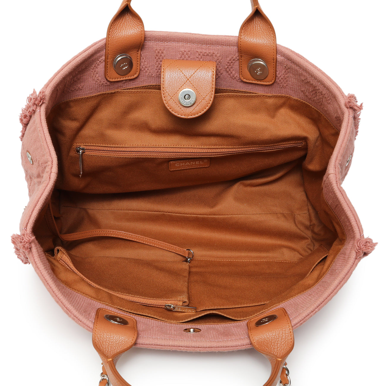 Exclusive Chanel Pink Canvas Double Face Tote — Alternate View 8