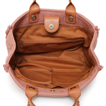 Exclusive Chanel Pink Canvas Double Face Tote — Alternate View 8