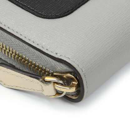 Exclusive Fendi Vitello Elite Monster Eyes Studded Zip Around Wallet — Top View