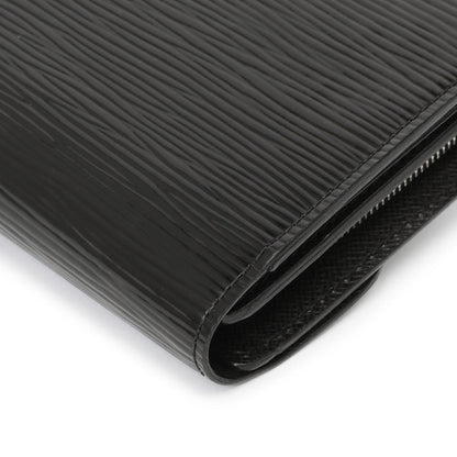 Exclusive Louis Vuitton Black Electric Epi Joey Wallet — Alternate View 8