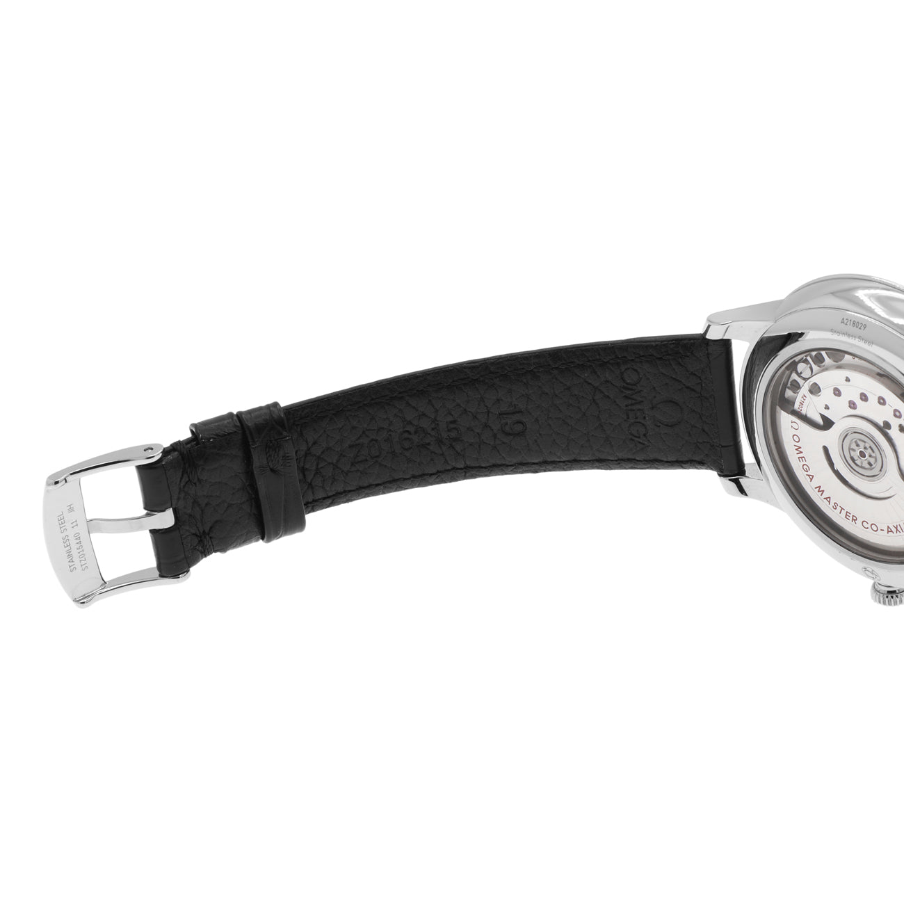 Exclusive Omega Stainless Steel De Ville Prestige 434.13.40.20.01.001 — Top View