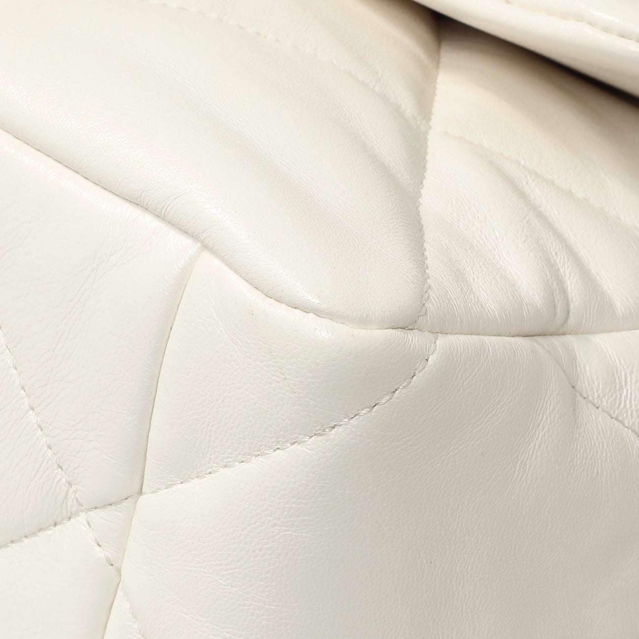 Exclusive Chanel White Quilted Lambskin Large 19 Flap — Lifestyle View