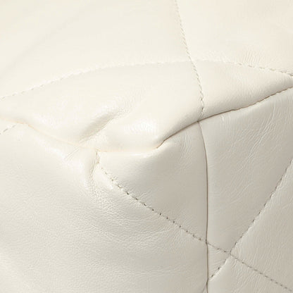Exclusive Chanel White Quilted Lambskin Large 19 Flap — Alternate View 7