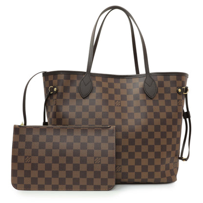 Exclusive Louis Vuitton Damier Ebene Neverfull MM — Front View