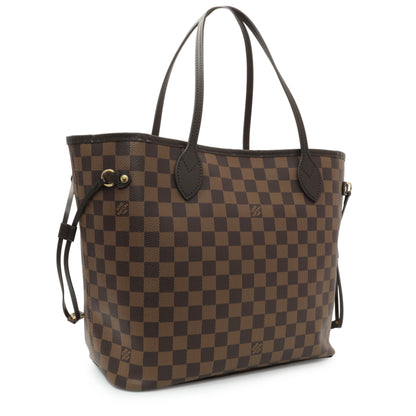 Exclusive Louis Vuitton Damier Ebene Neverfull MM — Side View