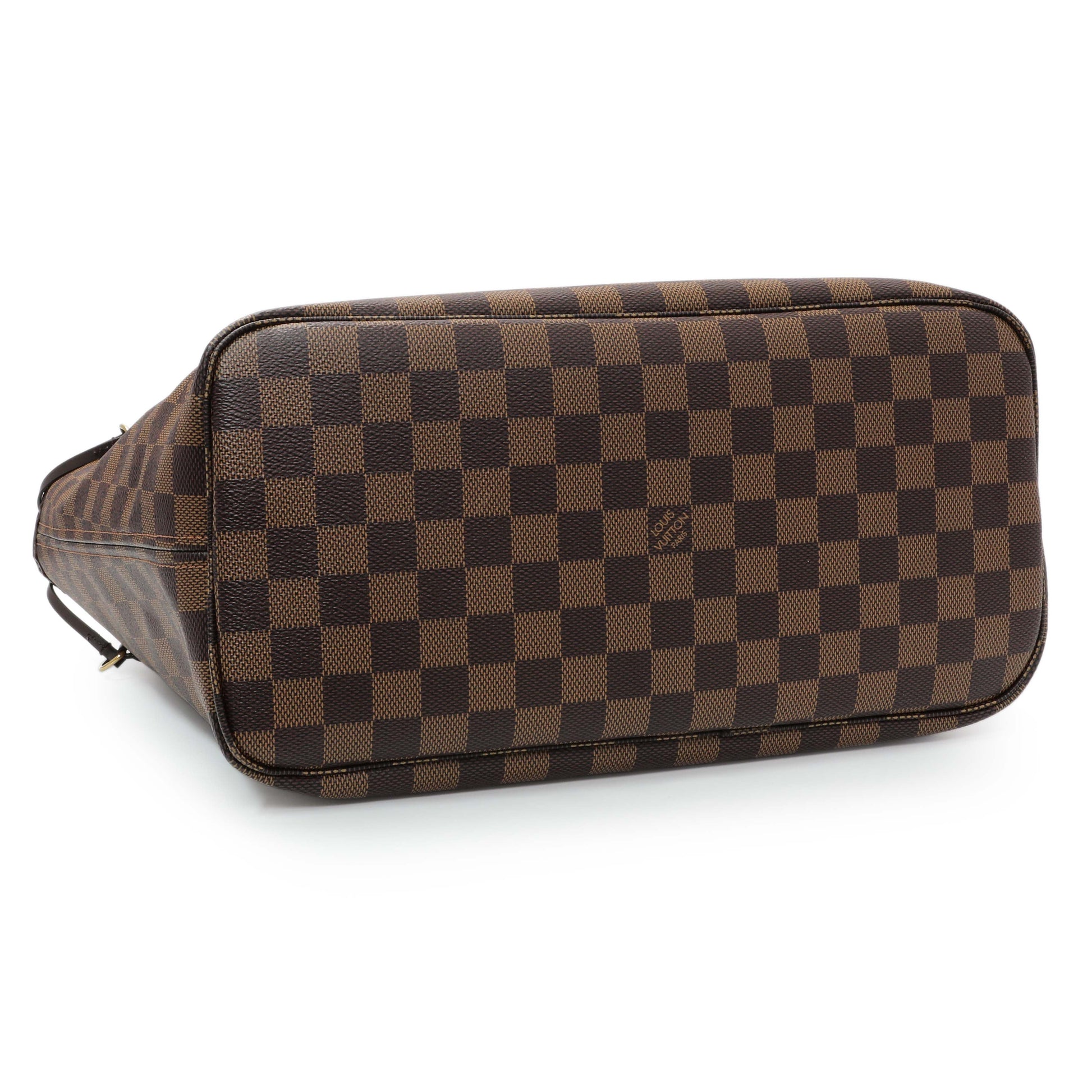 Exclusive Louis Vuitton Damier Ebene Neverfull MM — Back View