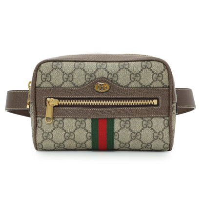 Exclusive Gucci GG Supreme Monogram Small Ophidia Belt Bag — Front View