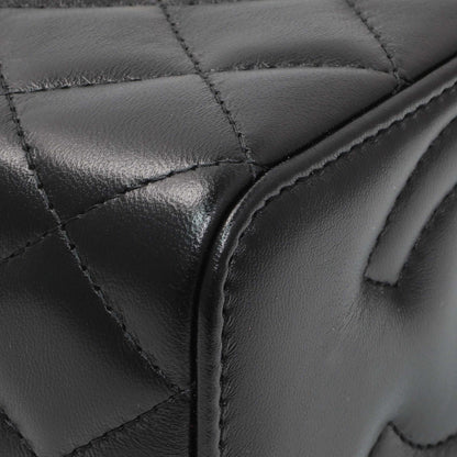 Exclusive Chanel Black Quilted Lambskin Small Pillow Crush Vanity Case With Chain — Top View