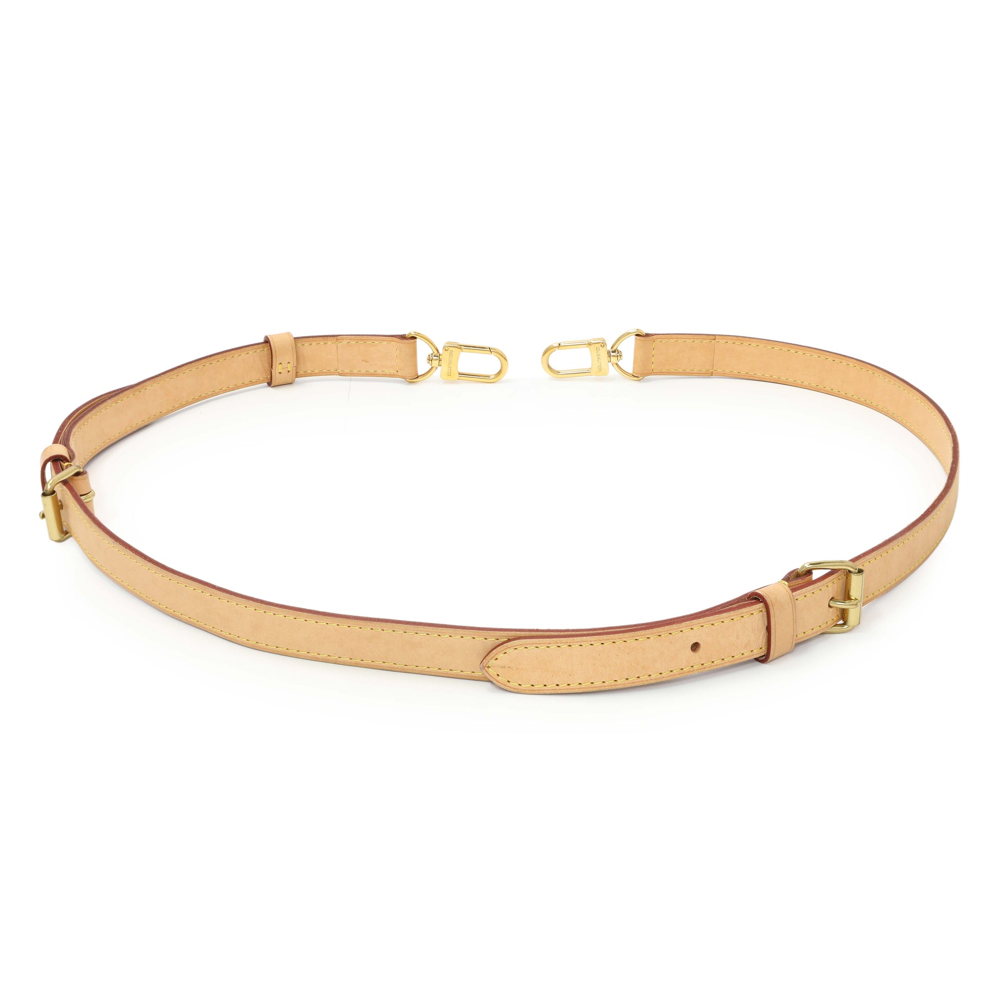 Exclusive Louis Vuitton Vachetta 20mm Adjustable Shoulder Strap — Side View