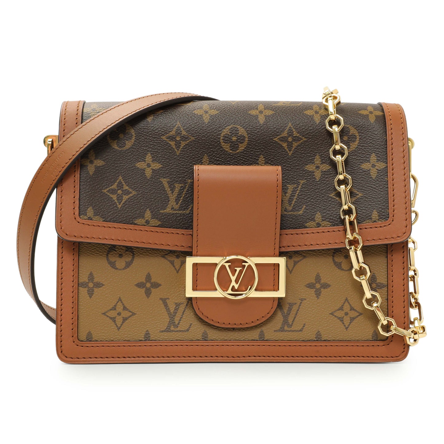 Exclusive Louis Vuitton Monogram Reverse Dauphine MM — Front View