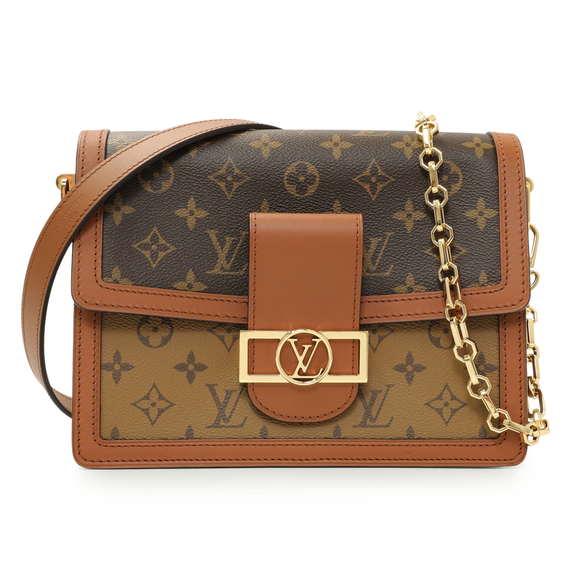 Exclusive Louis Vuitton Monogram Reverse Dauphine MM — Front View