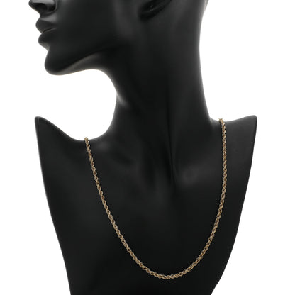 Exclusive 14K Yellow Gold Rope Chain — Back View