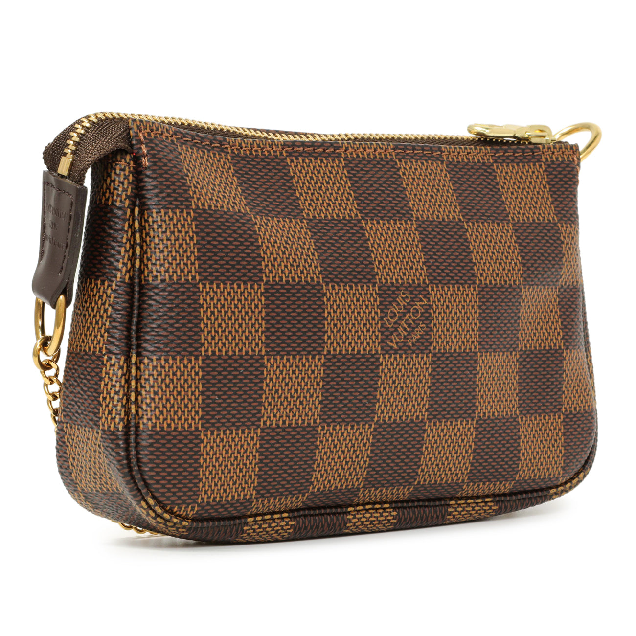 Exclusive Louis Vuitton Damier Ebene Mini Pochette Accessories — Side View