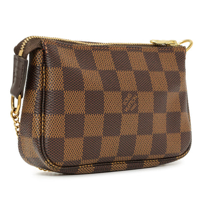 Exclusive Louis Vuitton Damier Ebene Mini Pochette Accessories — Side View