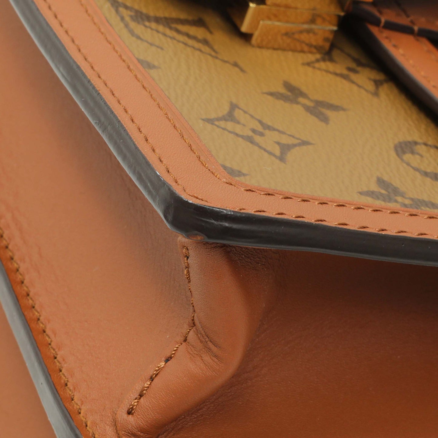 Exclusive Louis Vuitton Monogram Reverse Dauphine MM — Detail View