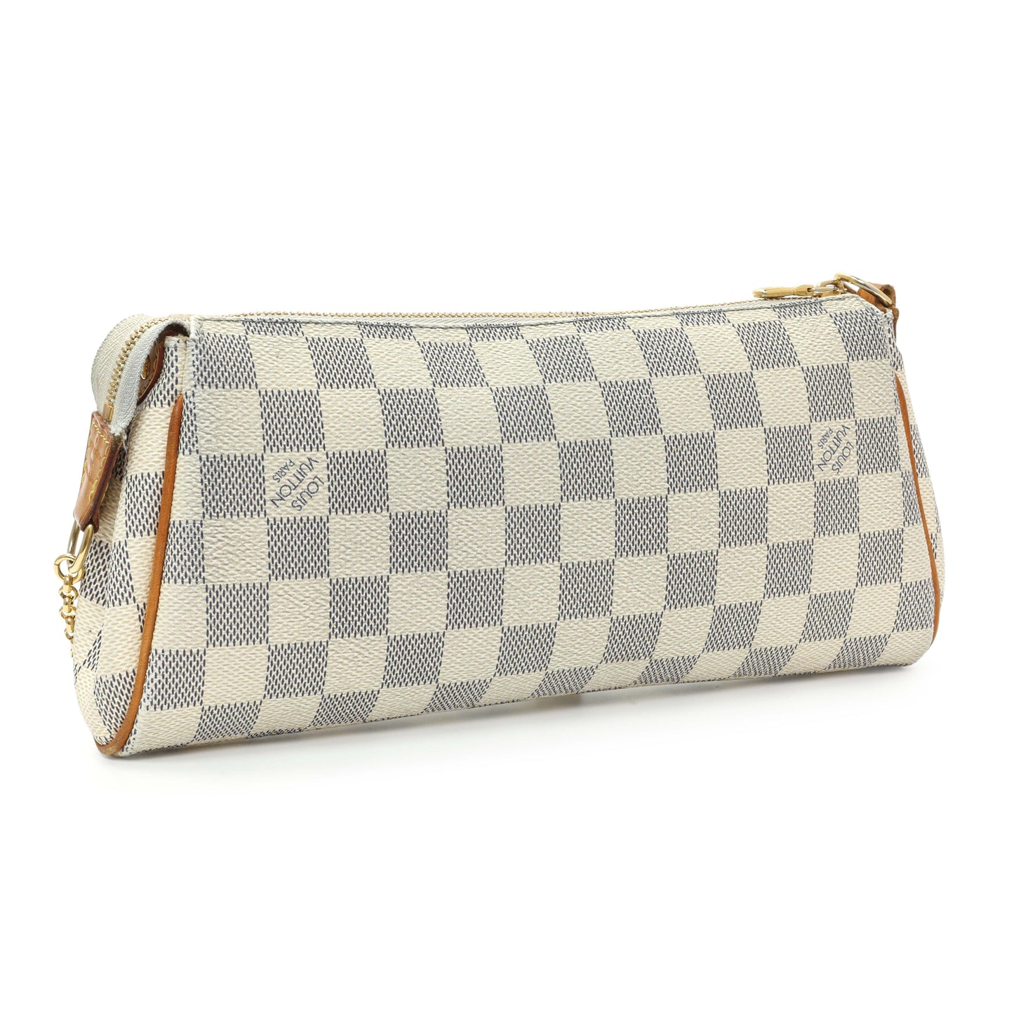 Exclusive Louis Vuitton Damier Azur Eva Clutch — Side View