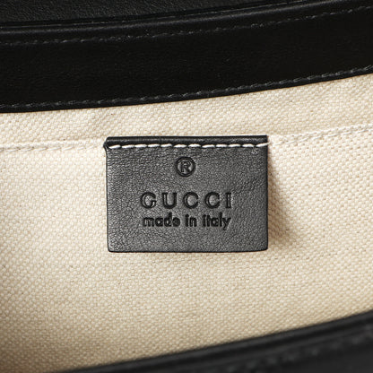 Exclusive Gucci Black Microguccissima Medium Emily Chain Shoulder Bag — Lifestyle View