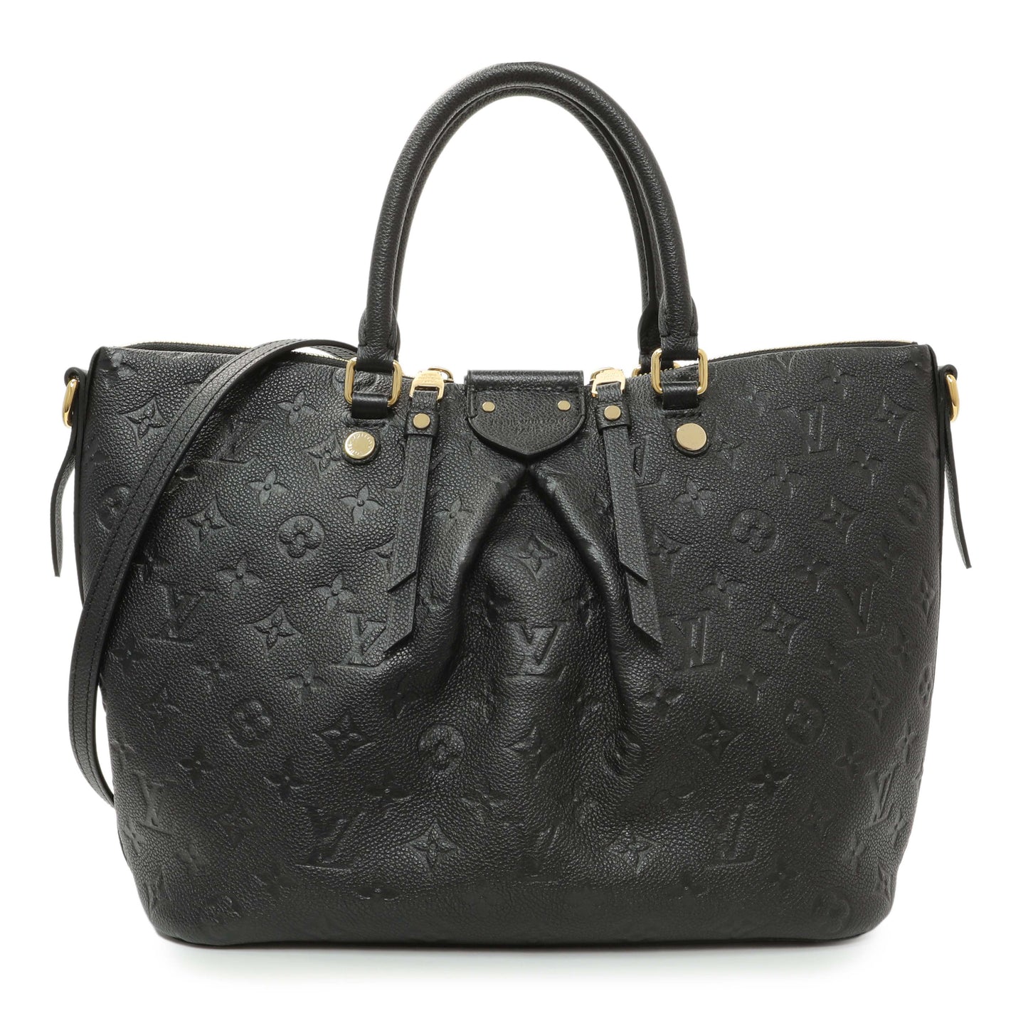 Exclusive Louis Vuitton Black Empreinte Mazarine MM — Front View