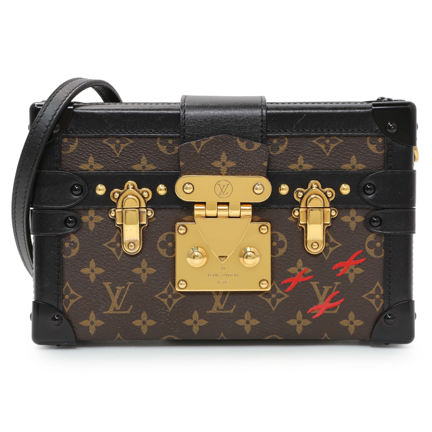 Exclusive Louis Vuitton Monogram Petite Malle — Front View