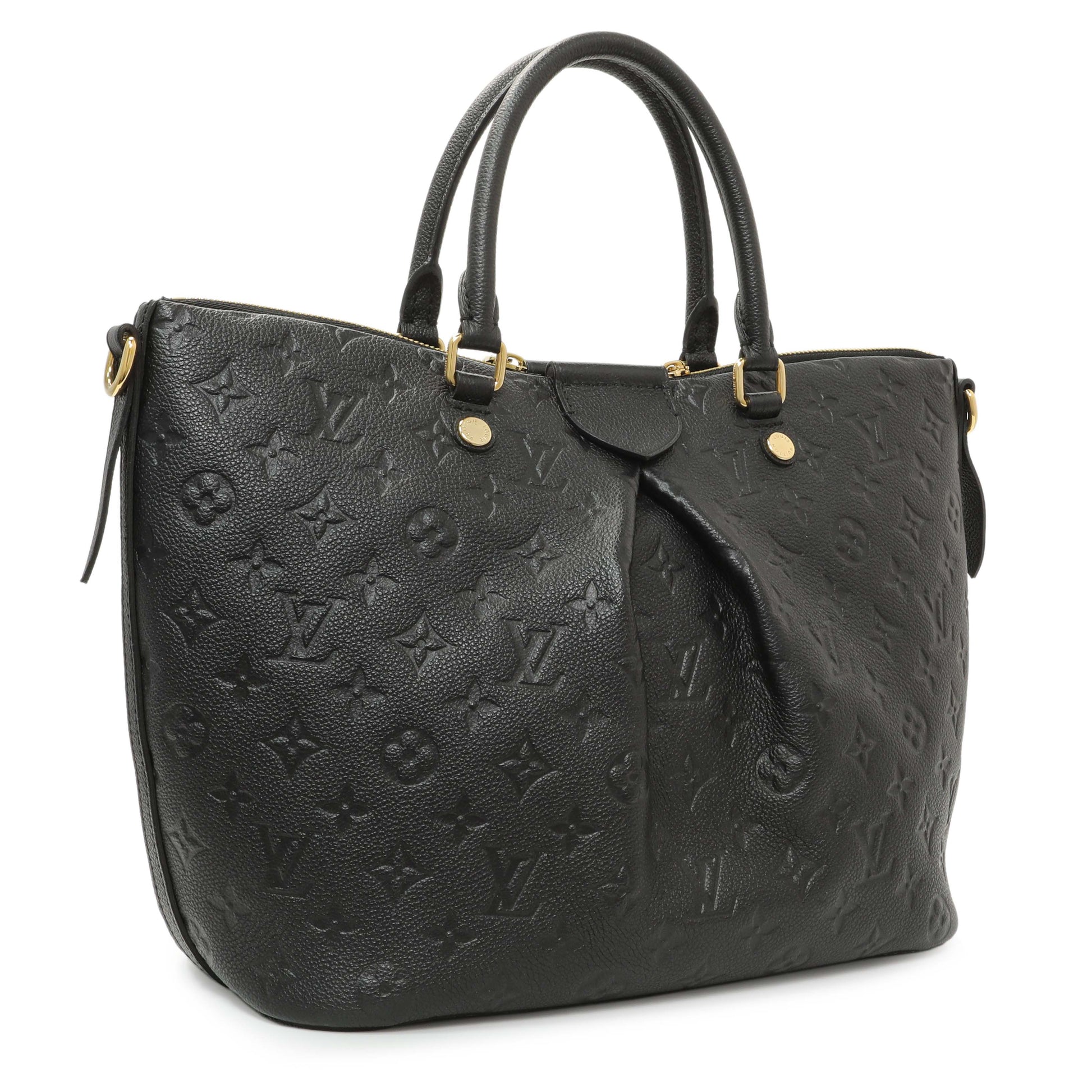 Exclusive Louis Vuitton Black Empreinte Mazarine MM — Side View