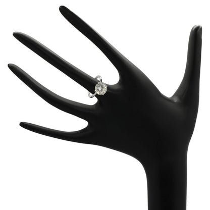 Exclusive 18K White Gold 3.23 Carat Diamond Ring — 3.5 — Back View